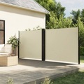 vidaXL, vidaXL Seitenmarkise Ausziehbar Creme 180x1200 cm