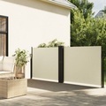 vidaXL, vidaXL Seitenmarkise Ausziehbar Creme 140x1000 cm