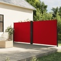 vidaXL, vidaXL Seitenmarkise Ausziehbar Rot 160x1000 cm