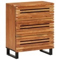 vidaXL, vidaXL Sideboard 60x34x75 cm Massivholz Akazie
