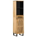 vidaXL, vidaXL Sideboard 38x34x160 cm Raues Massives Mangoholz
