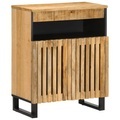 vidaXL, vidaXL Sideboard 60x34x75 cm Raues Massives Mangoholz