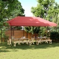 vidaXL, vidaXL Partyzelt Faltbar Pop-Up Burgunderrot 580x292x315 cm