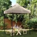 vidaXL, vidaXL Partyzelt Faltbar Pop-Up Taupe 200x200x306 cm