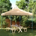 vidaXL, vidaXL Partyzelt Faltbar Pop-Up Beige 292x292x315 cm