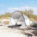 vidaXL, vidaXL Strandzelt Grau Pop-Up Wasserdicht