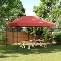 vidaXL, vidaXL Partyzelt Faltbar Pop-Up Burgunderrot 410x279x315 cm