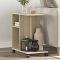 vidaXL, vidaXL Beistelltisch mit Rollen Sonoma-Eiche 50x30x55 cm Holzwerkstoff