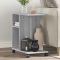 vidaXL, vidaXL Beistelltisch mit Rollen Grau Sonoma 50x30x55 cm Holzwerkstoff