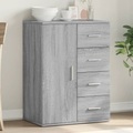 vidaXL, vidaXL Sideboard Grau Sonoma 59x39x80 cm Holzwerkstoff