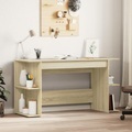 vidaXL, vidaXL Schreibtisch Sonoma-Eiche 140x50x75 cm Holzwerkstoff