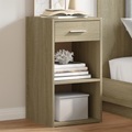 vidaXL, vidaXL Nachttische 2 Stk. Sonoma-Eiche 35x34x65 cm Holzwerkstoff