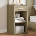 vidaXL, vidaXL Nachttisch Sonoma-Eiche 35x34x65 cm Holzwerkstoff