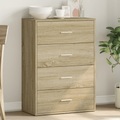 vidaXL, vidaXL Sideboard Sonoma-Eiche 60x31x84 cm Holzwerkstoff