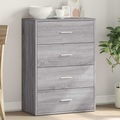 vidaXL, vidaXL Sideboard Grau Sonoma 60x31x84 cm Holzwerkstoff