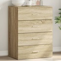 vidaXL, vidaXL Sideboard Sonoma-Eiche 60x39x80 cm Holzwerkstoff