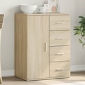 vidaXL, vidaXL Sideboard Sonoma-Eiche 59x39x80 cm Holzwerkstoff
