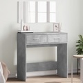 vidaXL, vidaXL Schminktisch mit Spiegel Betongrau 80x39x80 cm