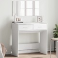vidaXL, vidaXL Schminktisch mit Spiegel Weiß 80x39x80 cm