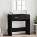 vidaXL, vidaXL Schminktisch mit Spiegel Schwarz 80x39x80 cm