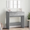 vidaXL, vidaXL Schminktisch mit Spiegel Grau Sonoma 80x39x80 cm