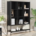vidaXL, vidaXL Bücherregal Schwarz 102x30x141,5 cm Holzwerkstoff