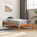 vidaXL, vidaXL Massivholzbett Wachsbraun 90x190 cm Kiefer