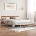 vidaXL, vidaXL Massivholzbett Wachsbraun 160x200 cm Kiefer