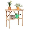 vidaXL, vidaXL Pflanztisch mit Ablage 78x38x82,5 cm Massivholz Tanne