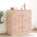 vidaXL, vidaXL Sideboard Rosa 67x39x73 cm Stahl