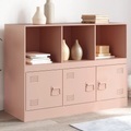 vidaXL, vidaXL Sideboard Rosa 99x39x73 cm Stahl