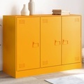 vidaXL, vidaXL Sideboard Senfgelb 99x39x73 cm Stahl