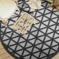 vidaXL, vidaXL Outdoor-Teppich Schwarz Ø200 cm PP