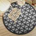 vidaXL, vidaXL Outdoor-Teppich Schwarz Ø160 cm PP