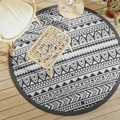 vidaXL, vidaXL Outdoor-Teppich Schwarz Ø160 cm PP