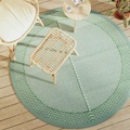 vidaXL, vidaXL Outdoor-Teppich Grün Ø160 cm PP