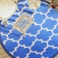 vidaXL, vidaXL Outdoor-Teppich Blau Ø200 cm PP