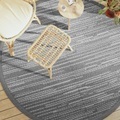 vidaXL, vidaXL Outdoor-Teppich Grau Ø200 cm PP