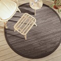 vidaXL, vidaXL Outdoor-Teppich Braun Ø160 cm PP