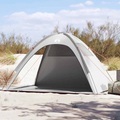 vidaXL, vidaXL Strandzelt Grau Wasserdicht