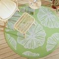 vidaXL, vidaXL Outdoor-Teppich Grün Ø160 cm PP