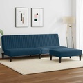 vidaXL, vidaXL 2-tlg. Sofagarnitur Blau Samt