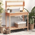 vidaXL, vidaXL Pflanztisch mit Waschbecken 147,5x44x139,5 cm Massivholz Tanne