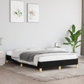 vidaXL, vidaXL Bettgestell Schwarz 120x190 cm Stoff