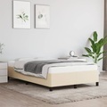 vidaXL, vidaXL Bettgestell Creme 120x190 cm Stoff