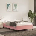 vidaXL, vidaXL Bettgestell Rosa 120x190 cm Samt
