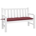 vidaXL, vidaXL Gartenbank-Auflage Melange Weinrot 120x50x7 cm Stoff
