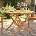 vidaXL, vidaXL Gartentisch Klappbar Ø110x75 cm Massivholz Akazie