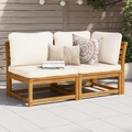 vidaXL, vidaXL 2-tlg. Garten-Lounge-Set mit Kissen Massivholz Akazie