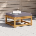 vidaXL, vidaXL Gartenhocker mit Kissen Massivholz Akazie